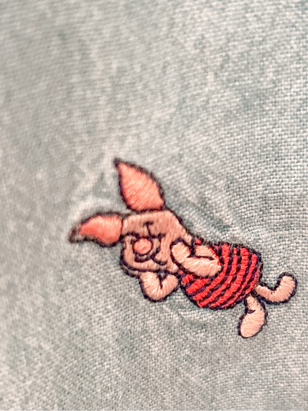 Vintage Disney Denim 100% Cotton Button Down Shirt XLarge Winnie The Pooh Womens - Picture 9 of 14